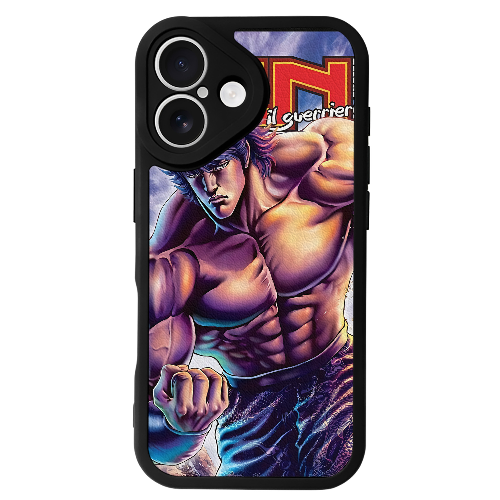（画像用） 北斗の拳 Fist of the North Star 【iPhone 16シリーズ対応】シリコンスマホケース（レザー調） 材質：シリコン